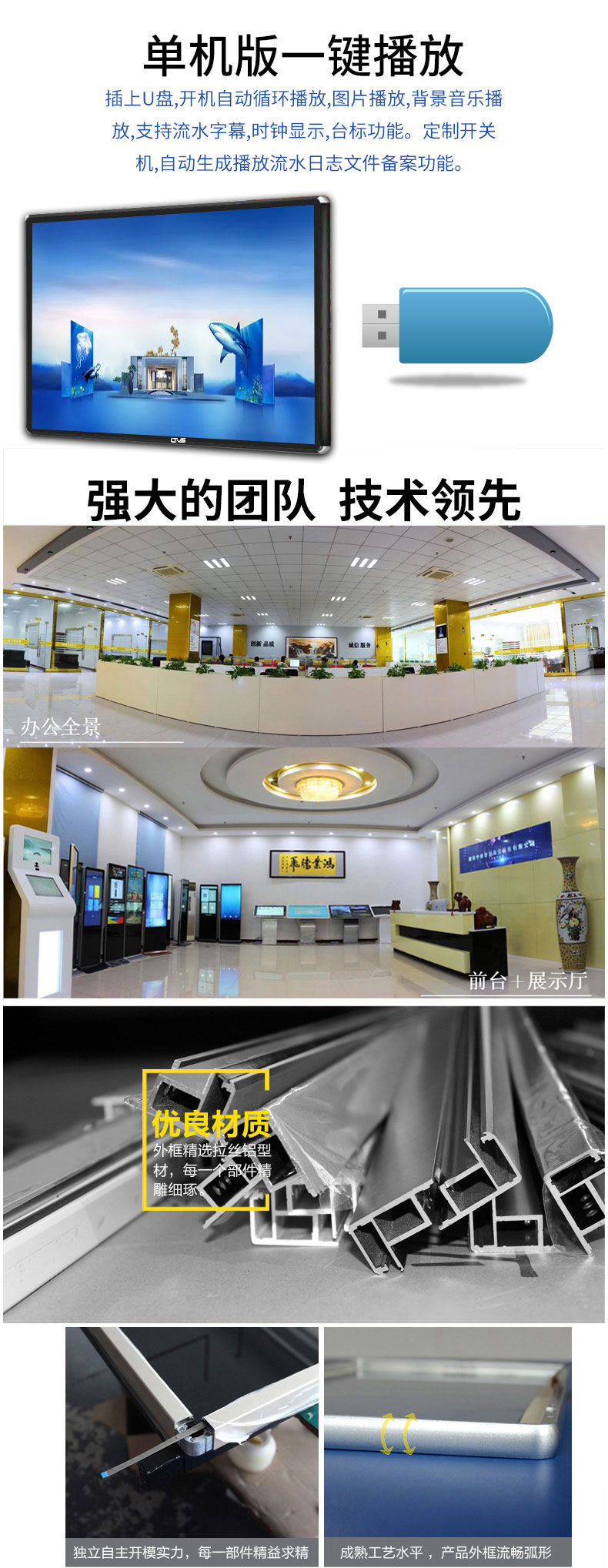 一鍵播放功能，支持自動循環(huán)、流水字幕等